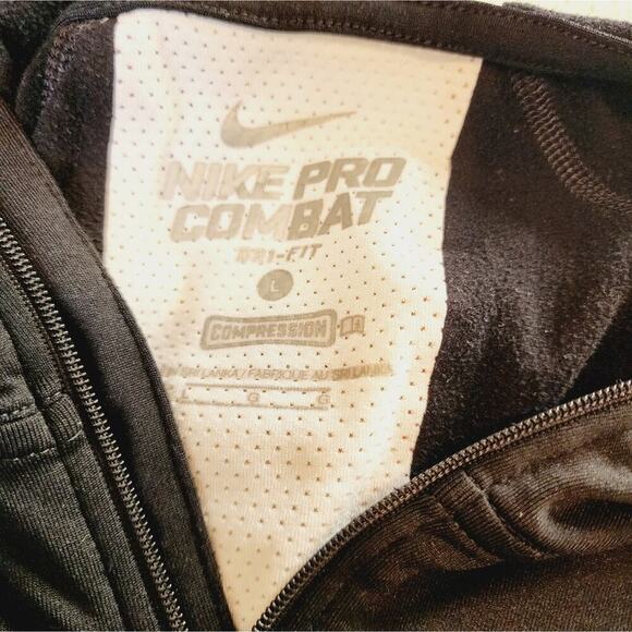 NIKE COMBAT PRO SOUL CYCLE BLACK/YELLOW/WHITE SIZE LARGE - Picture 5 of 7